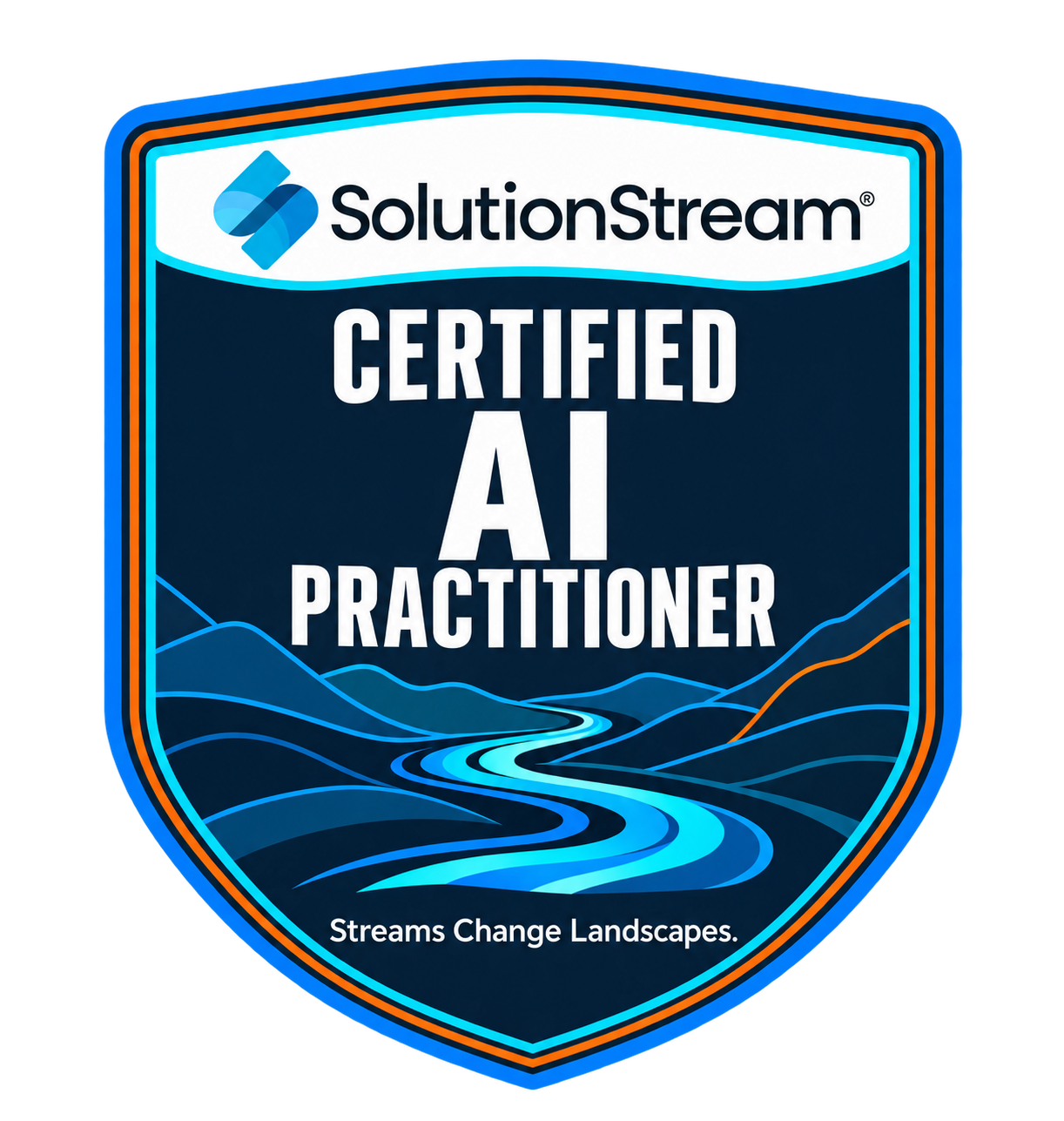 SolutionStream Certified AI Practitioner shield